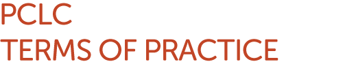 PhilosophyCenter | PCLC Terms of Practice